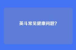 英斗常见健康问题？