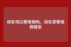 动车可以带宠物吗，动车禁带宠物规定