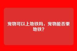 宠物可以上地铁吗，宠物能否乘地铁？