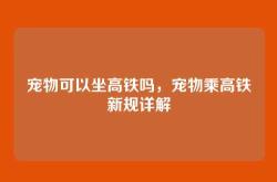 宠物可以坐高铁吗，宠物乘高铁新规详解