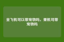 坐飞机可以带宠物吗，乘机可带宠物吗