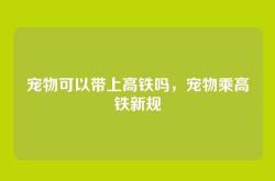宠物可以带上高铁吗，宠物乘高铁新规