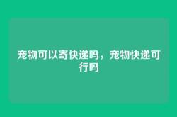宠物可以寄快递吗，宠物快递可行吗