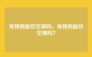 宠物狗能吹空调吗，宠物狗能吹空调吗？