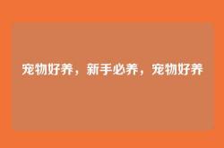 宠物好养，新手必养，宠物好养