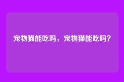 宠物猫能吃吗，宠物猫能吃吗？