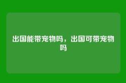 出国能带宠物吗，出国可带宠物吗