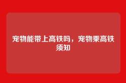 宠物能带上高铁吗，宠物乘高铁须知