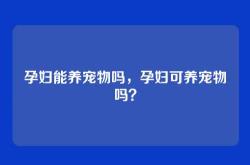 孕妇能养宠物吗，孕妇可养宠物吗？