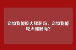 宠物狗能吃火腿肠吗，宠物狗能吃火腿肠吗？