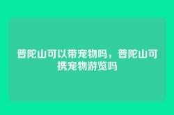 普陀山可以带宠物吗，普陀山可携宠物游览吗
