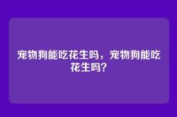 宠物狗能吃花生吗，宠物狗能吃花生吗？