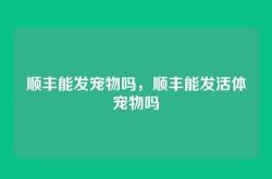 顺丰能发宠物吗，顺丰能发活体宠物吗