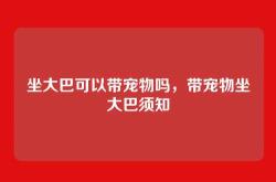 坐大巴可以带宠物吗，带宠物坐大巴须知
