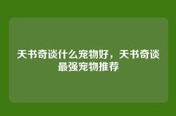 天书奇谈什么宠物好，天书奇谈最强宠物推荐