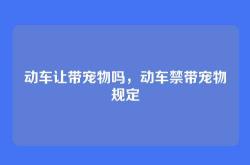 动车让带宠物吗，动车禁带宠物规定