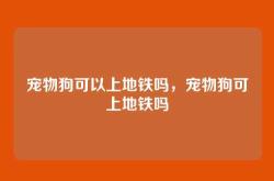 宠物狗可以上地铁吗，宠物狗可上地铁吗