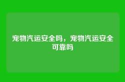 宠物汽运安全吗，宠物汽运安全可靠吗