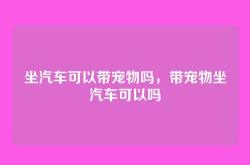坐汽车可以带宠物吗，带宠物坐汽车可以吗