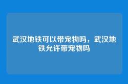 武汉地铁可以带宠物吗，武汉地铁允许带宠物吗