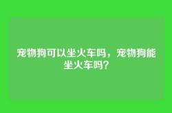 宠物狗可以坐火车吗，宠物狗能坐火车吗？