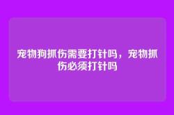 宠物狗抓伤需要打针吗，宠物抓伤必须打针吗
