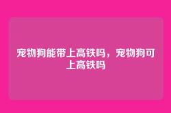 宠物狗能带上高铁吗，宠物狗可上高铁吗