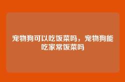 宠物狗可以吃饭菜吗，宠物狗能吃家常饭菜吗