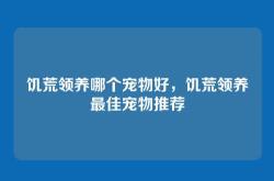 饥荒领养哪个宠物好，饥荒领养最佳宠物推荐