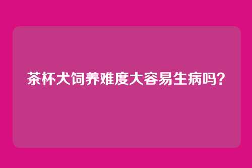 茶杯犬饲养难度大容易生病吗？
