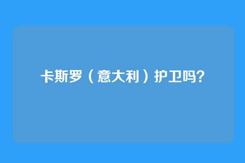 卡斯罗（意大利）护卫吗？