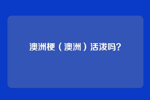 澳洲梗(澳洲)活泼吗?