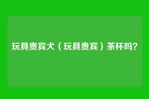 玩具贵宾犬（玩具贵宾）茶杯吗？