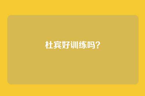 杜宾好训练吗？