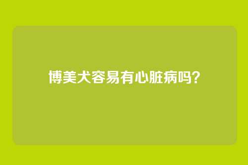 博美犬容易有心脏病吗？