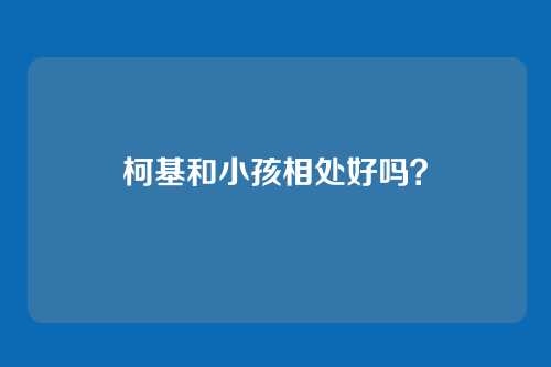 柯基和小孩相处好吗？