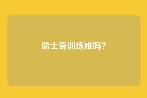 哈士奇训练难吗？